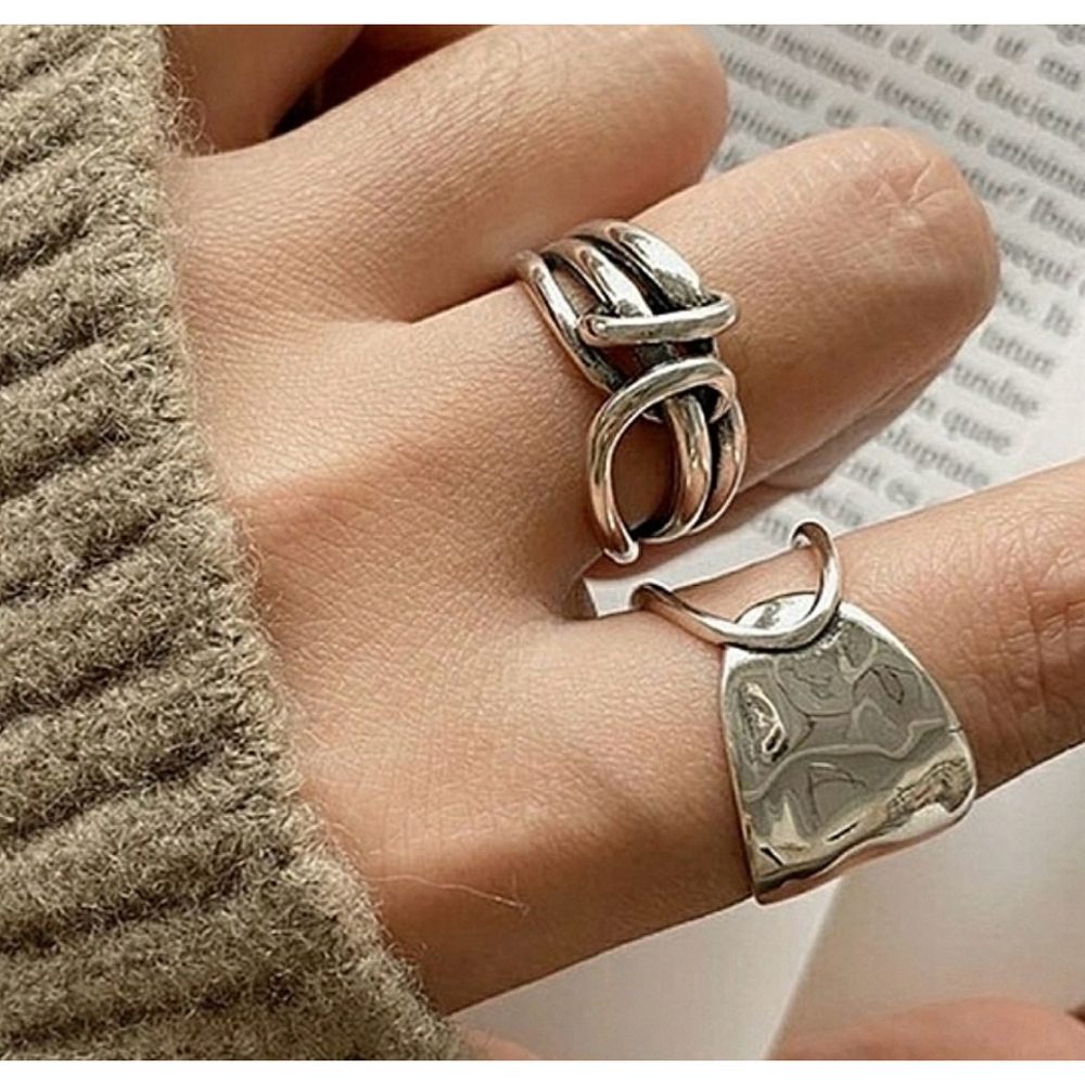 NWT UNIQUE 925 STERLING SILVER RING, ADJUSTABLE‎ RING, UNISEX RING, POLISHED